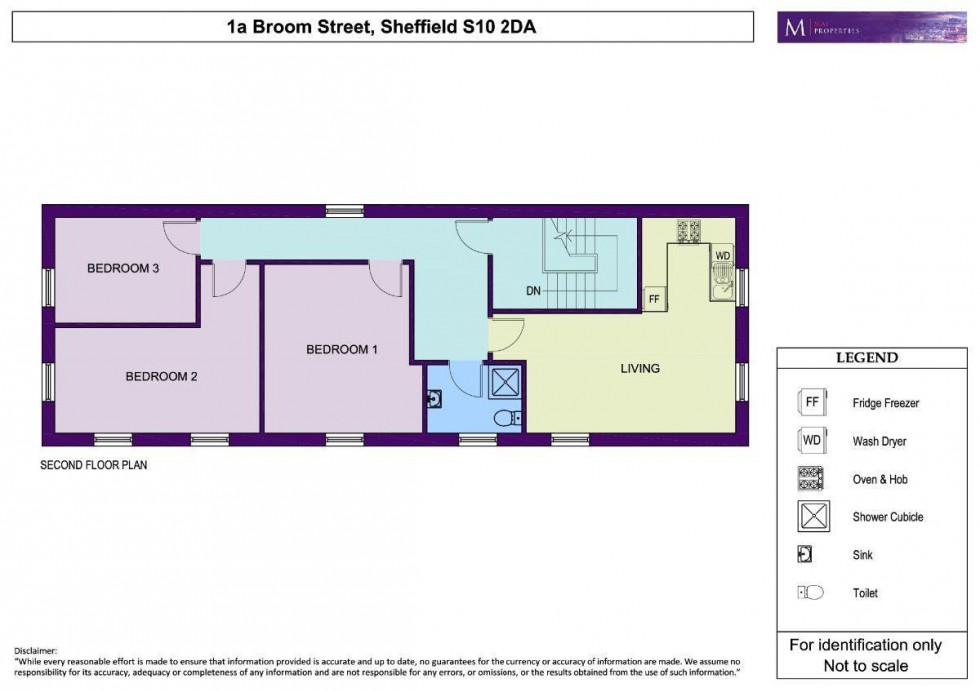 Floorplan for Flat 1a Broom Street