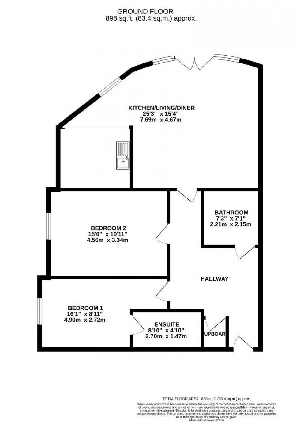 Floorplan for Coode,  Millsands, Sheffield